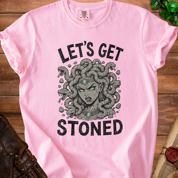 Stoned Medusa T-Shirt in Blossom