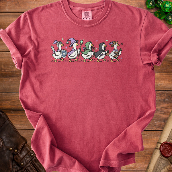 Duck Quest T-shirt in Crimson