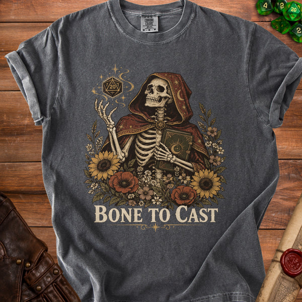 Bone To Cast T-Shirt in Pepper