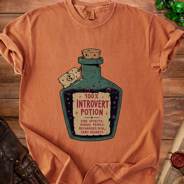 Introvert Potion T-Shirt in Yam