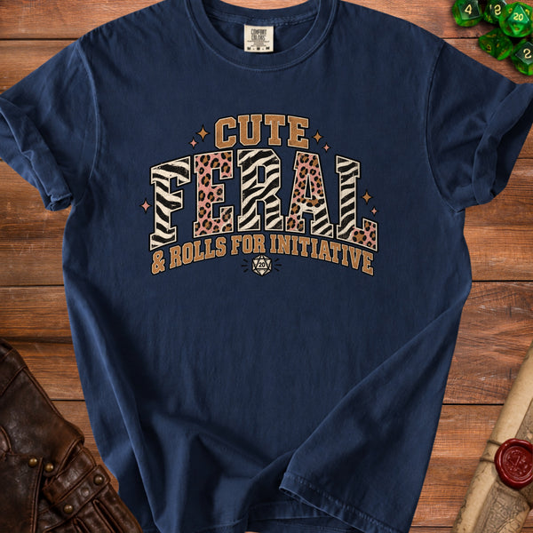Cute Feral T-shirt in True Navy