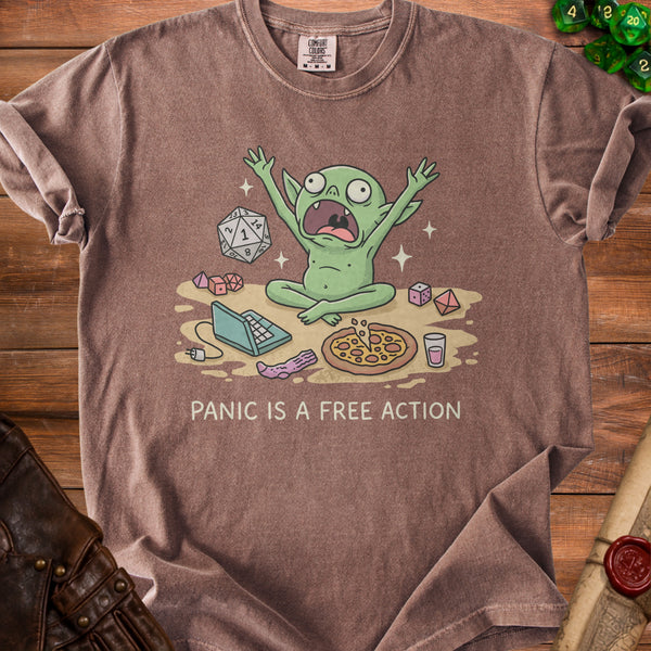 Panic Goblin T-shirt in Espresso