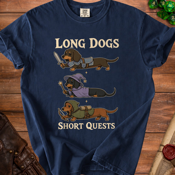 Long Dogs T-Shirt in True Navy