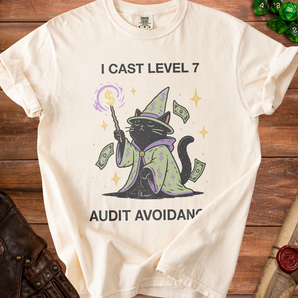 Audit Avoidance T-Shirt in Ivory