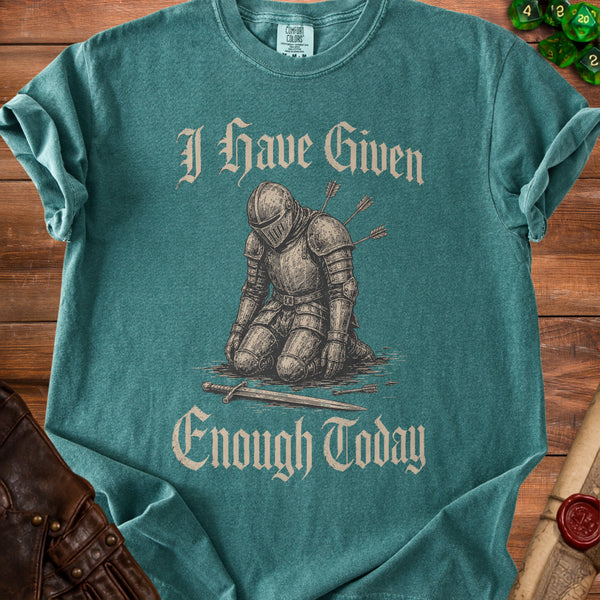 Knight's Resolve T-Shirt in Blue Spruce