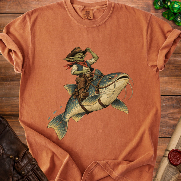 Catfish Cowboy T-Shirt in Yam