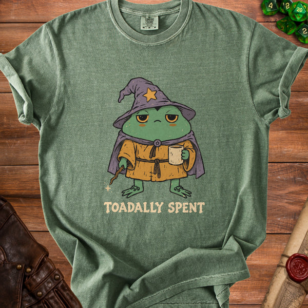 Toadally Spent T-shirt in Moss