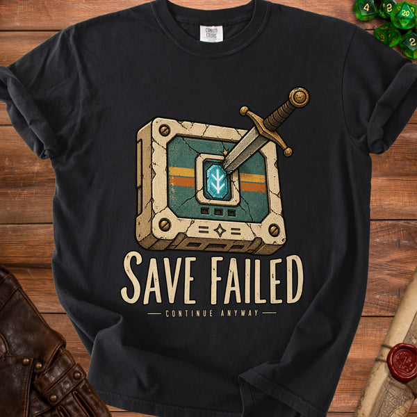 Save Failed T-Shirt in Black
