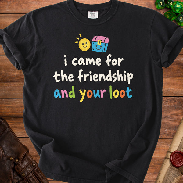 Friendship Loot T-shirt in Black