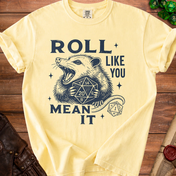 Roll Mean T-shirt in Butter