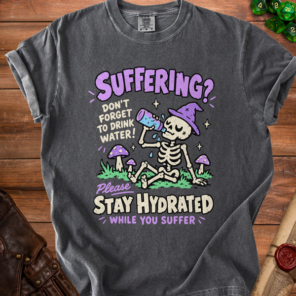 Stay Hydrated T-Shirt in Pepper