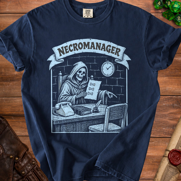 Necromanager T-Shirt in True Navy
