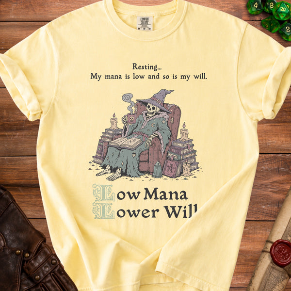 Resting Mana Wizard T-Shirt in Butter