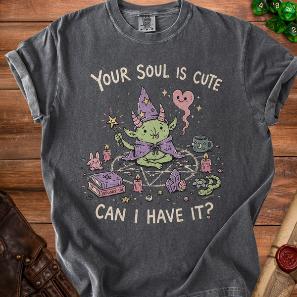Cute Soul Wizard T-Shirt in Pepper