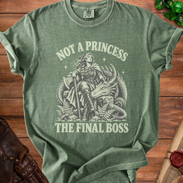 Final Boss T-Shirt in Moss