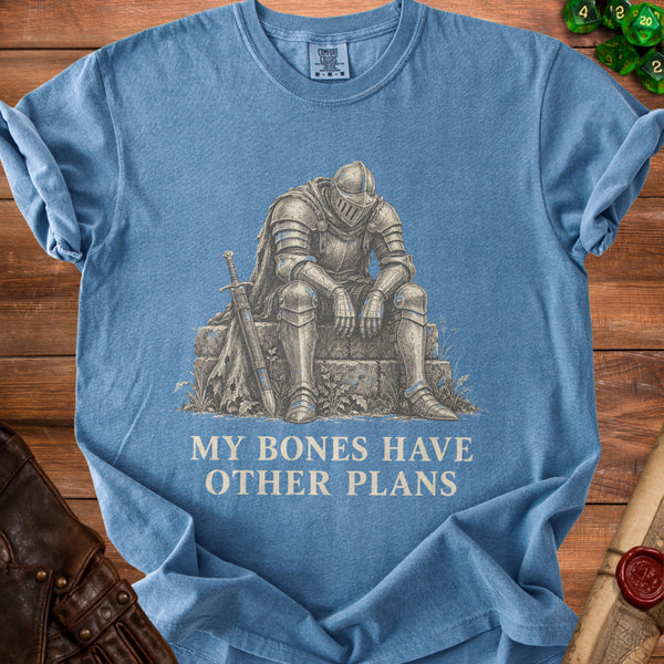 Vintage Weary Knight T-Shirt in Blue Jean
