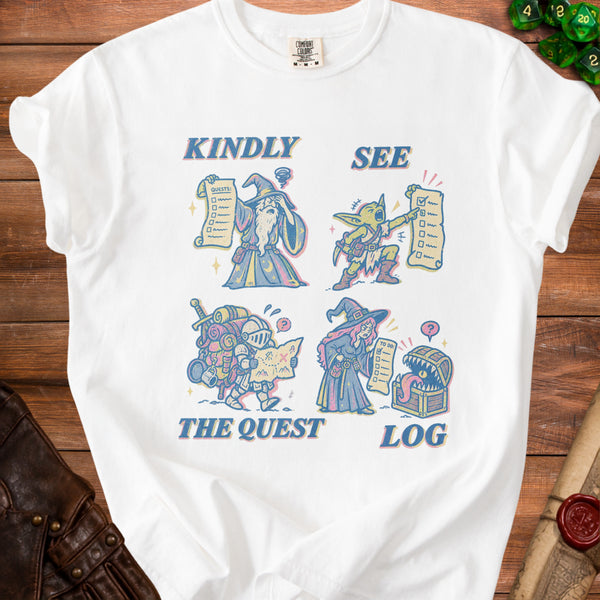 Quest Log T-Shirt in White