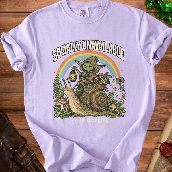 Socially Unavailable T-Shirt in Orchid