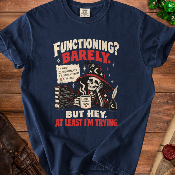 Barely Functioning T-Shirt in True Navy