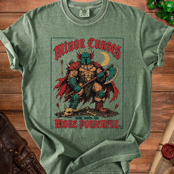 Minor Curses T-Shirt in Moss