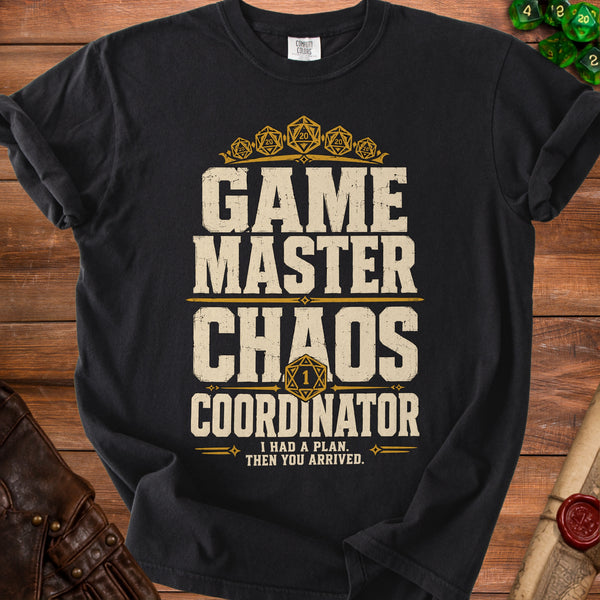 Gaming Chaos T-shirt in Black