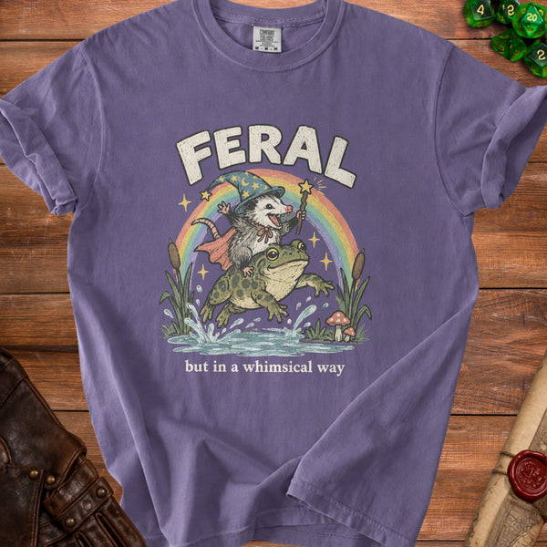 Feral Wizard T-shirt in Grape