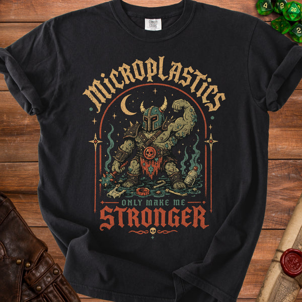 Stronger Microplastics T-shirt in Black