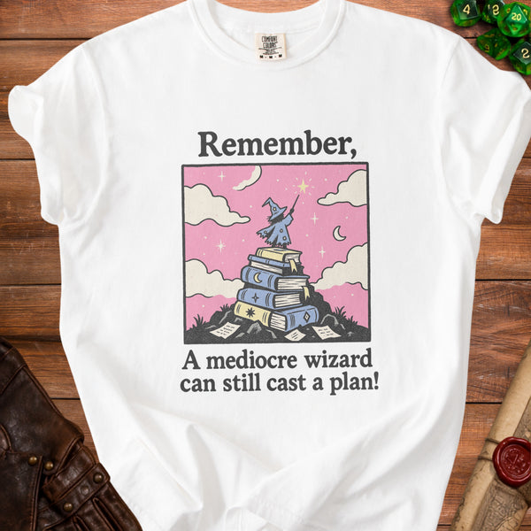 Mediocre Wizard T-Shirt in White