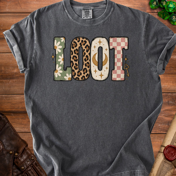 Celestial Retro Loot T-Shirt in Pepper