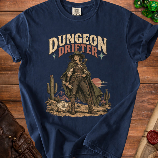 Dungeon Drifter T-shirt in True Navy