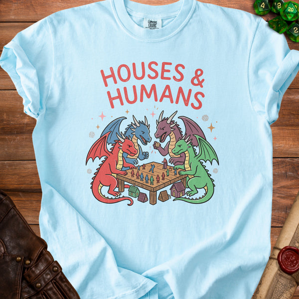 Houses & Humans Micro-Universe T-Shirt in Chambray
