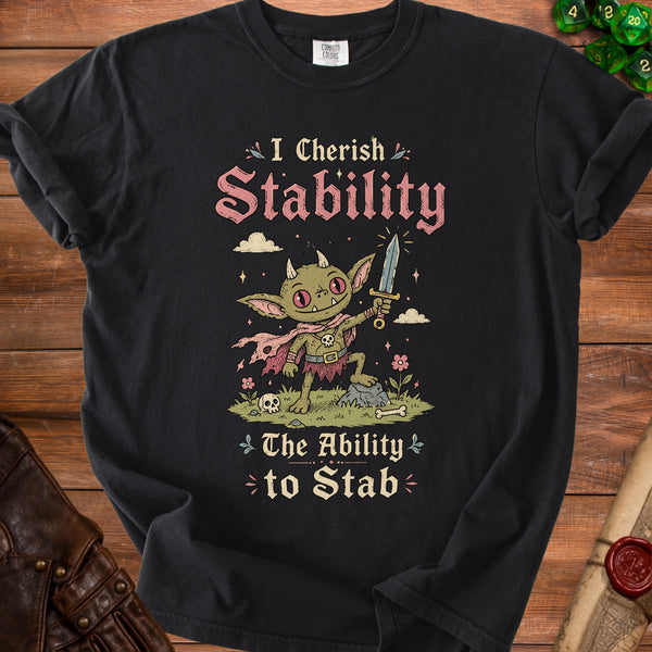 Goblin Stab T-Shirt in Black