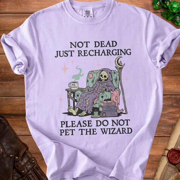 Recharging Wizard T-shirt in Orchid