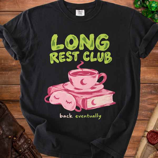 Cozy Long Rest T-Shirt in Black