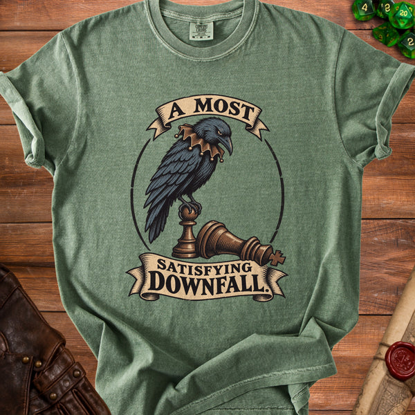 Satisfying Downfall T-Shirt in Moss
