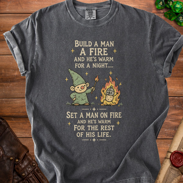 Gnome Fire T-Shirt in Pepper