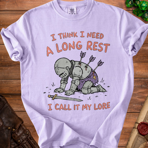 Long Rest Lore Gets Heavy T-Shirt in Orchid