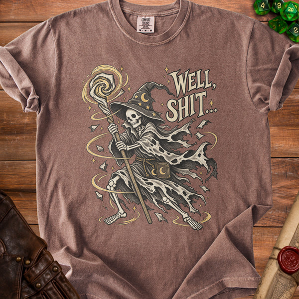 Skeleton Wizard T-Shirt in Espresso