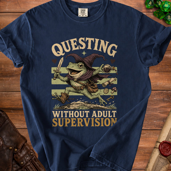 Questing Frog T-shirt in True Navy