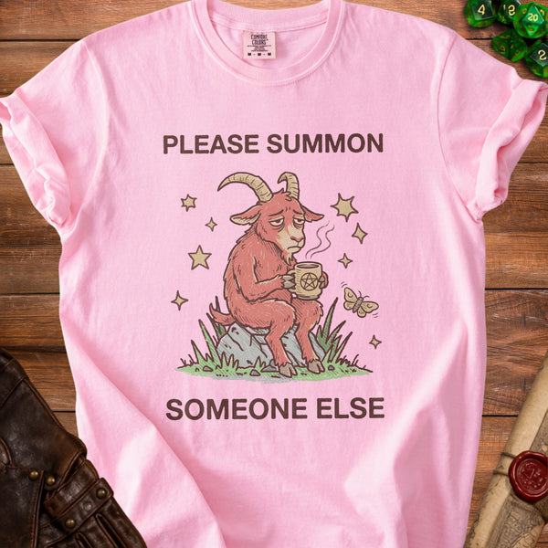 Summon Someone Else T-Shirt in Blossom