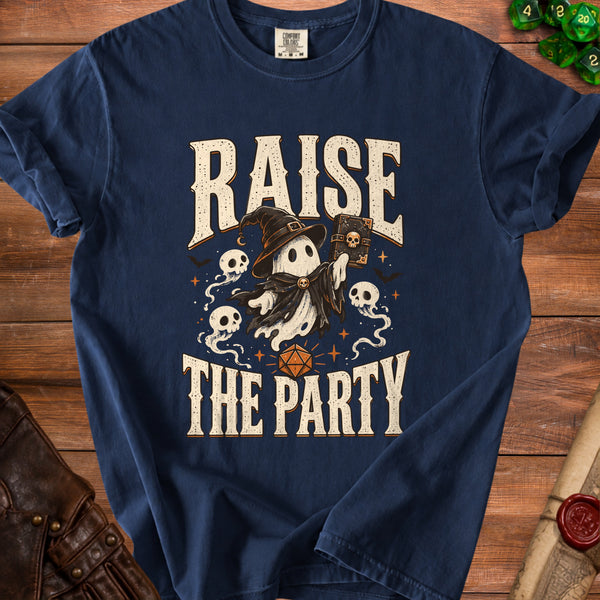 Necromancer Party Ghost T-Shirt in True Navy