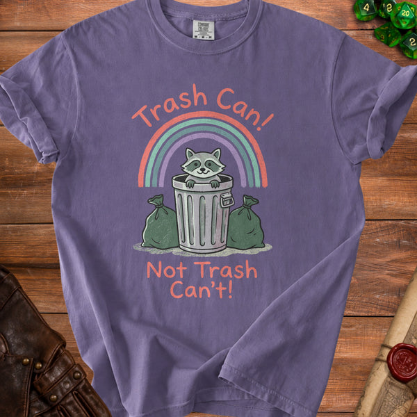 Can-Do Raccoon T-Shirt in Grape