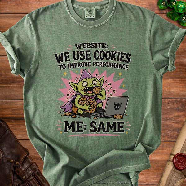 Cookie Goblin T-Shirt in Moss