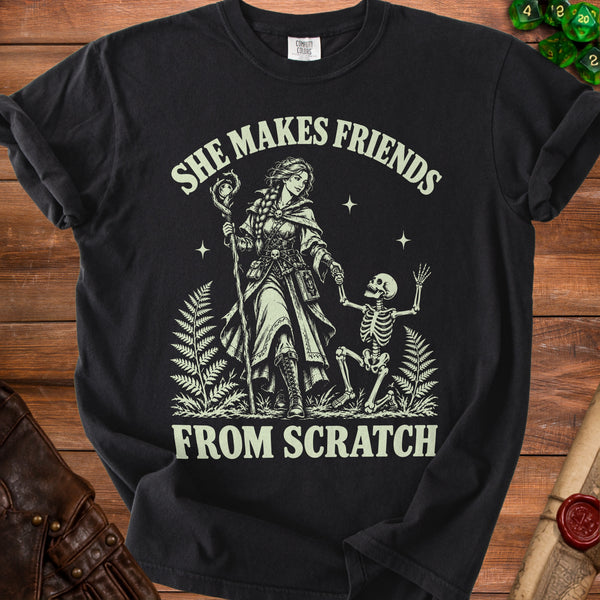 Necromancer Friends T-Shirt in Black