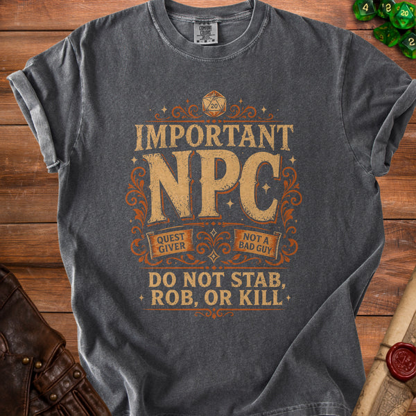 Important NPC Unsung Hero T-Shirt in Pepper