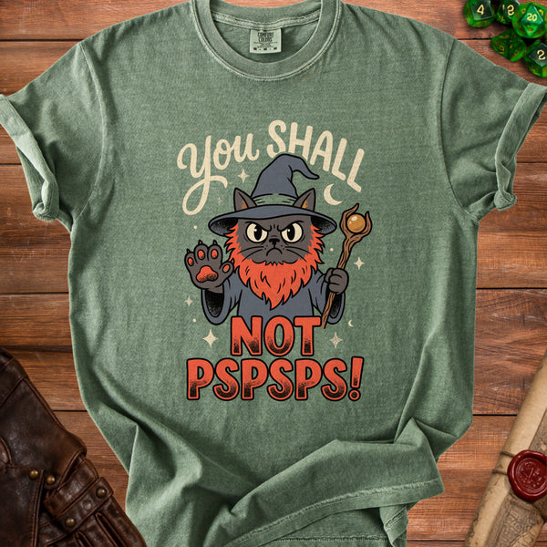 Grumpy Wizard Potent Spell T-Shirt in Moss