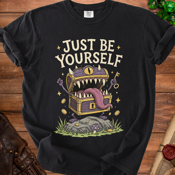 Just Be Yourself T-Shirt in Black