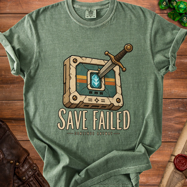 Save Failed T-Shirt in Moss