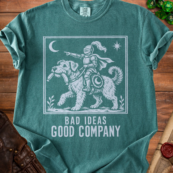 Bad Ideas Knight T-Shirt in Blue Spruce