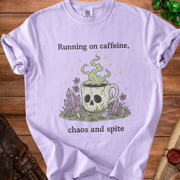 Caffeine Spite T-shirt in Orchid